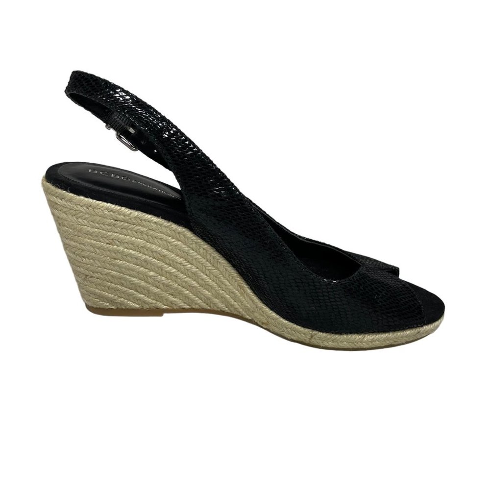 BCBGENERATION 8 Basil wedge slingbacks black - Picture 6 of 9